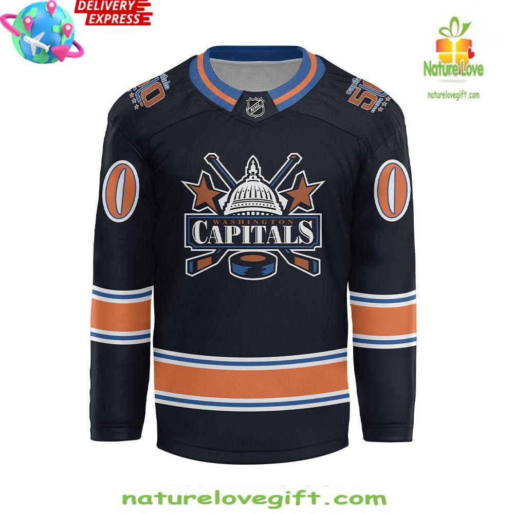 Washington Capitals 50th Anniversary Hockey Jersey NHL Fan Gear