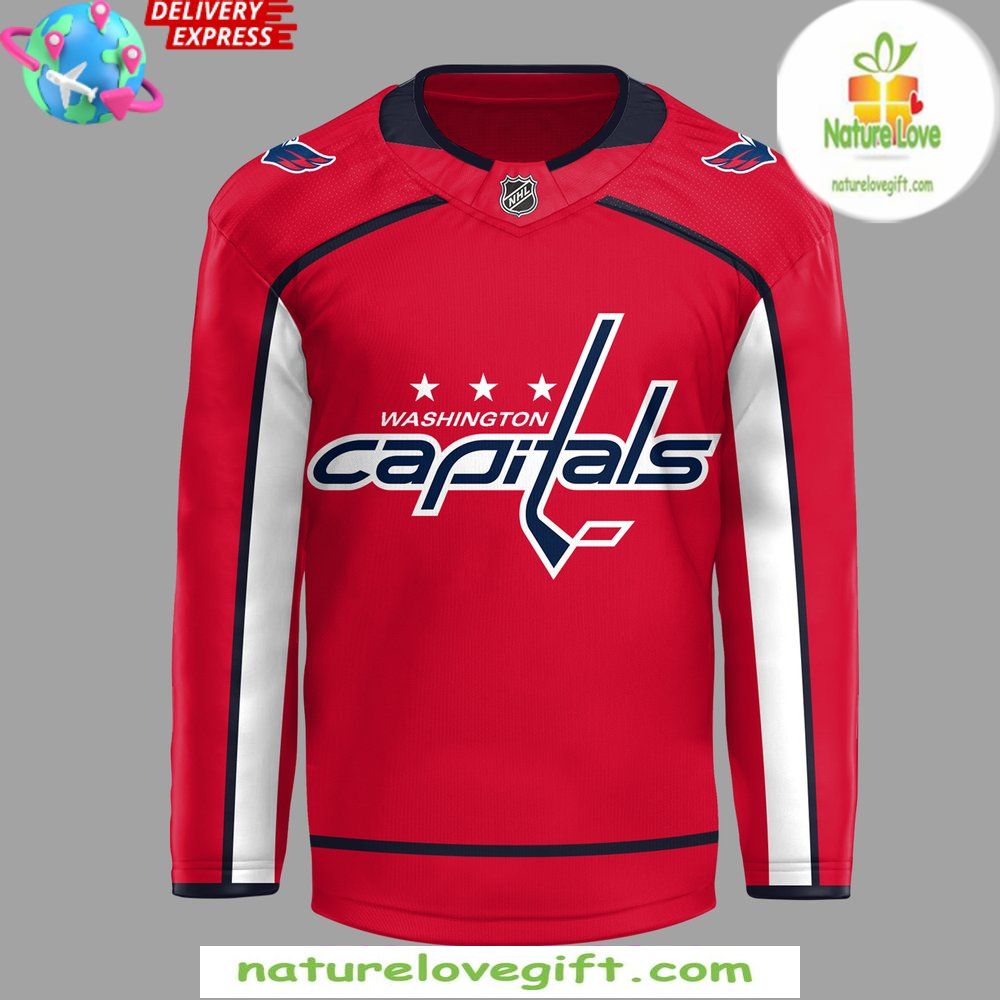 Washington Capitals 50th Anniversary Red Hockey Jersey