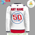 Washington Capitals 50th Anniversary White Hockey Jersey NHL