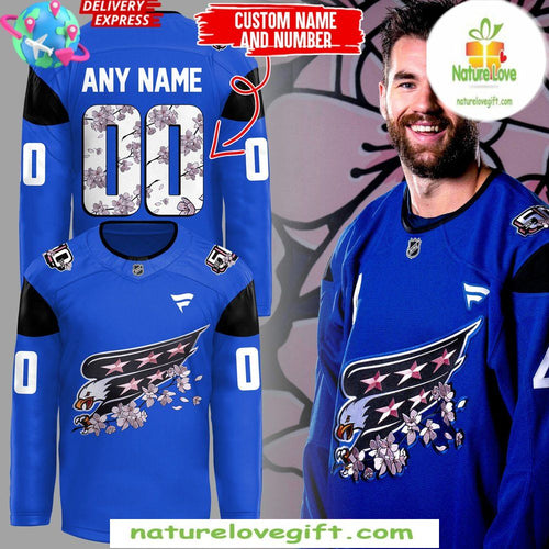 Washington Capitals 2026 Blue Cherry Bloom Jersey