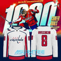Washington Capitals x Alex Ovechkin 1000th Career Goal Special Hockey Jersey
