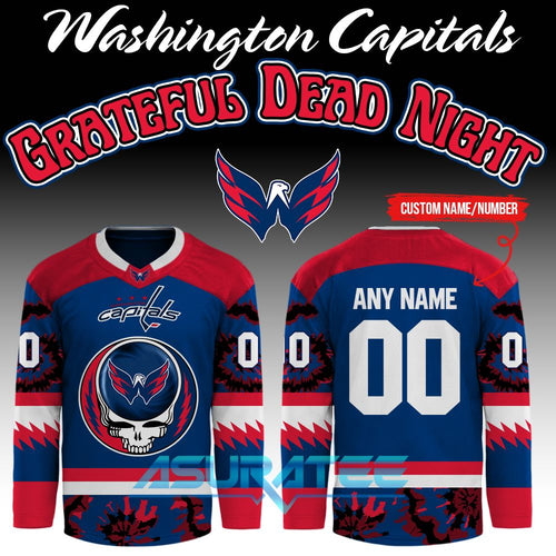 Washington Capitals x Grateful Dead Night Collab 2026 Hockey Jersey