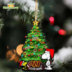 Washington Commanders Custom Snoopy Peanuts Christmas Ornament Xmas Decoration