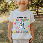 Watch Out Bluey First Grade Shirt Back to School Bluey T-Shirt 1st Day School Gifts for Students