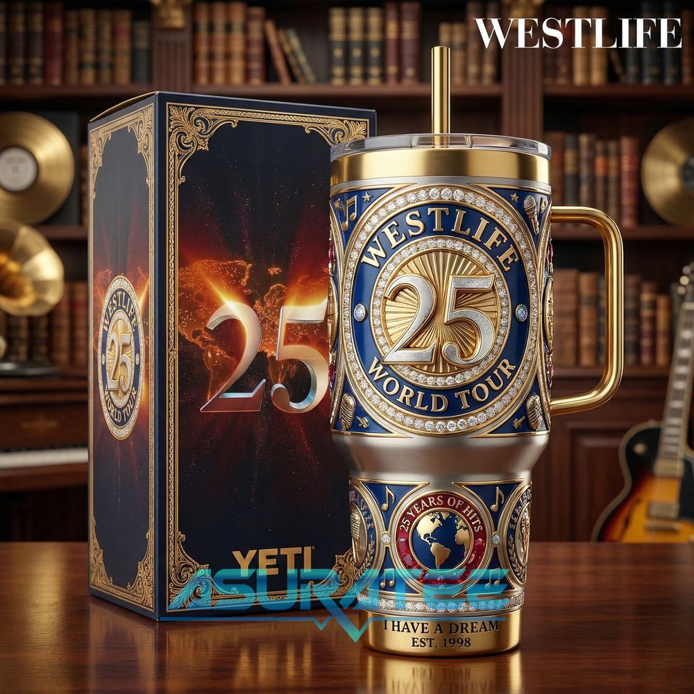 Westlife 25th Anniversary World Tour 2026 Special YETI Tumbler
