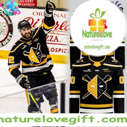 2026 Wheeling Nailers Black Hockey Jersey New Uniforms
