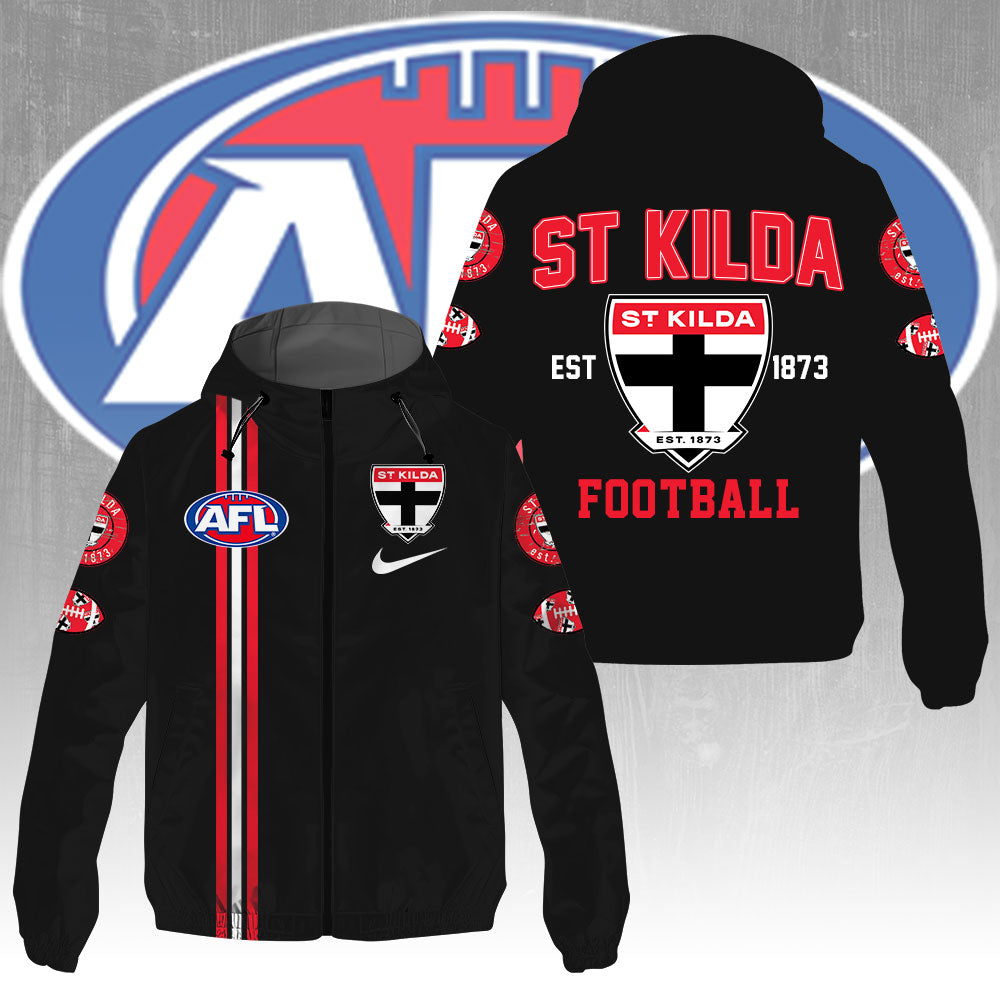 St Kilda FC 3D Windbreaker Jacket – GNE4335
