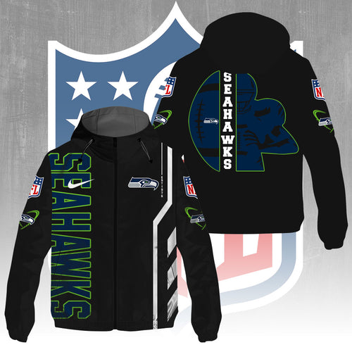 Seattle Seahawks 3D Windbreaker Jacket – GNE4372
