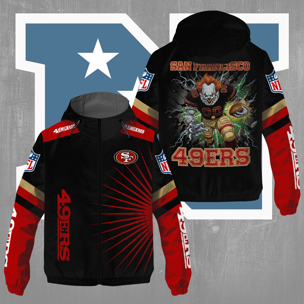 San Francisco 49ers x Pennywise 3D Windbreaker Jacket – TMTHU803