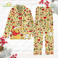 Winnie The Pooh Pajamas Pooh Santa Holiday Christmas Pjs