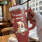 Winnie the Pooh 100 Years of Friendship - Personalized Tumbler 40OZ