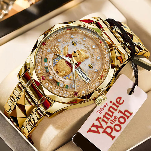 Winnie-the-Pooh 100th Anniversary Alloy Luxury Quartz Watch - TMTHU8013