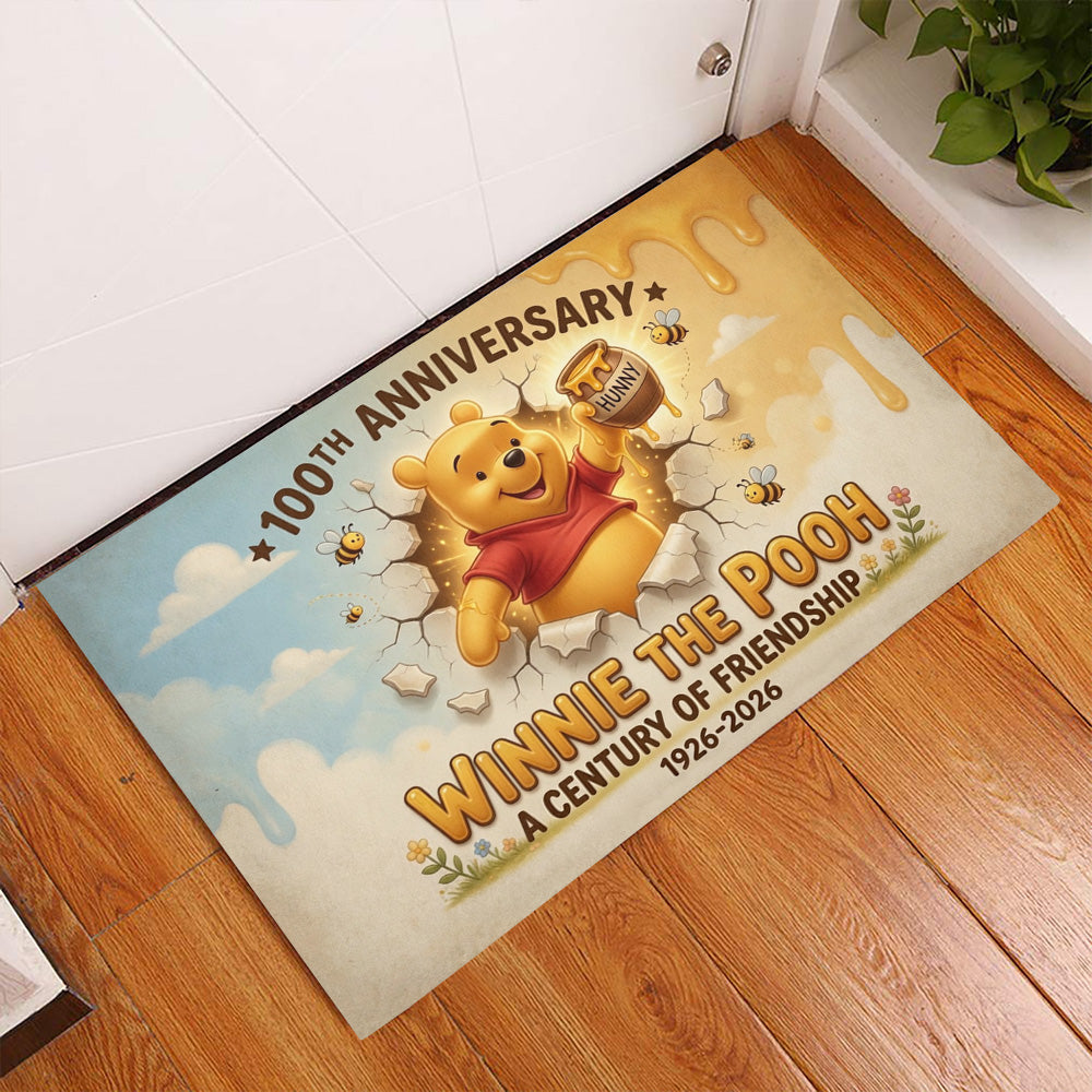 Winnie-the-Pooh 100th Anniversary Custom Doormat – TMTHU5654