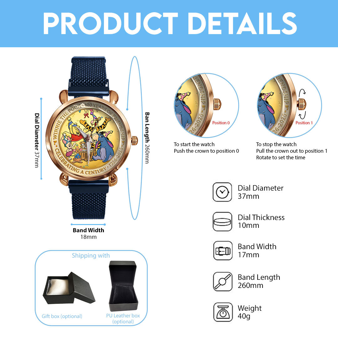 Winnie-the-Pooh 100th Anniversary Mesh Strap Quartz Watch – HOATT16906