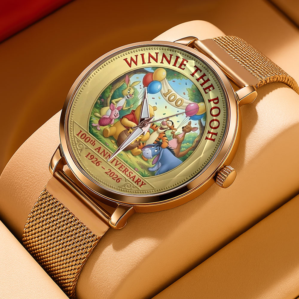 Winnie-the-Pooh 100th Anniversary Mesh Strap Quartz Watch – TMTHU3266