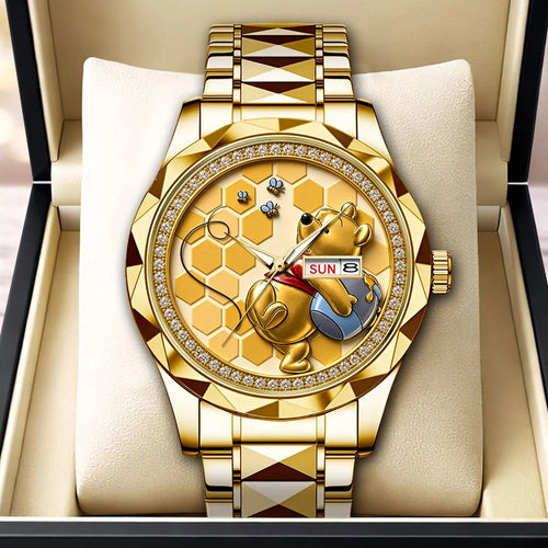 Winnie-the-Pooh Alloy Luxury Quartz Watch – HOATT21372