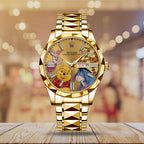 Winnie-the-Pooh Alloy Luxury Quartz Watch - TMTHU7369