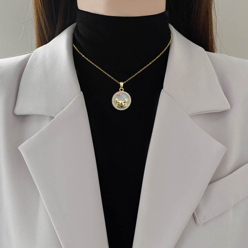 Winnie-the-Pooh Rhinestone Pendant Necklace – MAITMDROP168