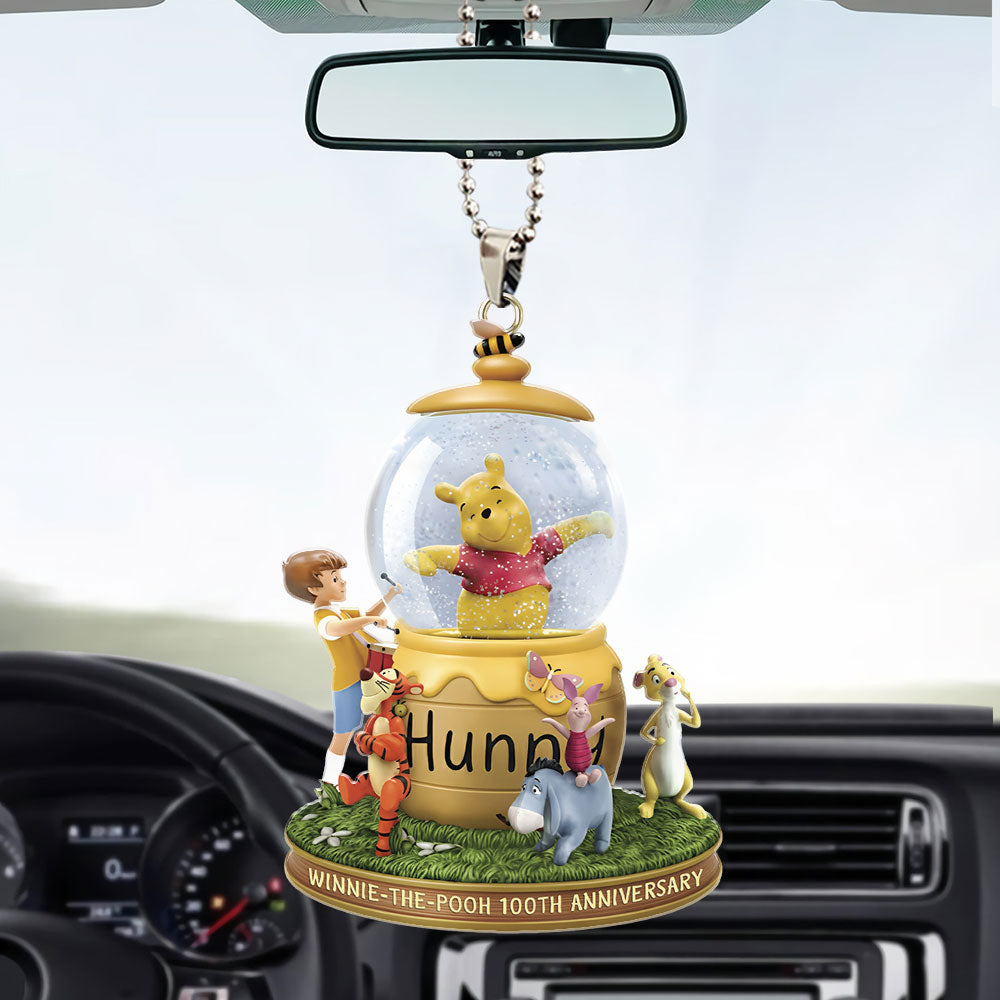 Winnie-the-Pooh 100th Anniversary Custom shape 2-sided Acrylic Car Ornament – TMTHU3435