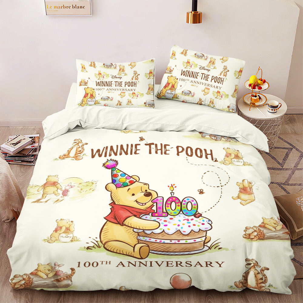 Winnie-the-Pooh 100th Anniversary 3-Piece Duvet Bedding Set – TMTHU7184