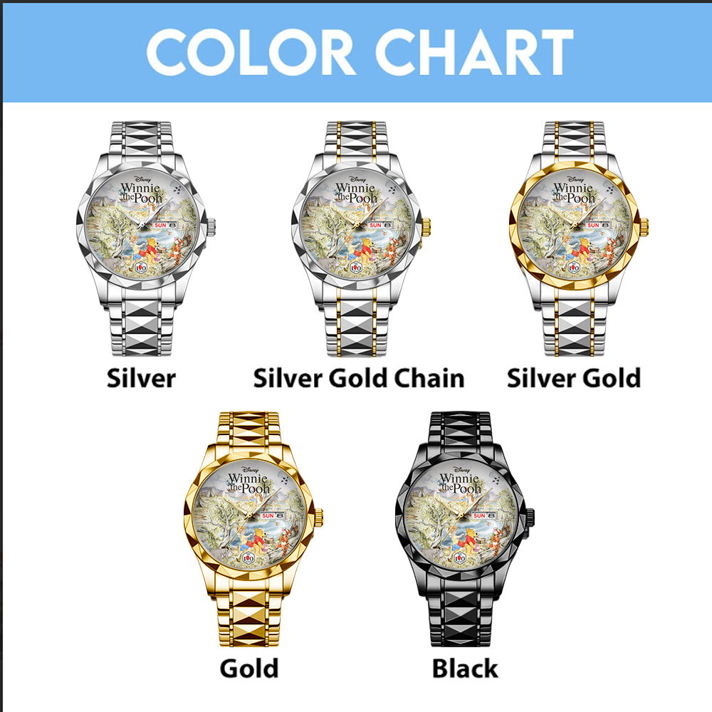 Winnie-the-Pooh 100th Anniversary Alloy Luxury Quartz Watch - GNE7840