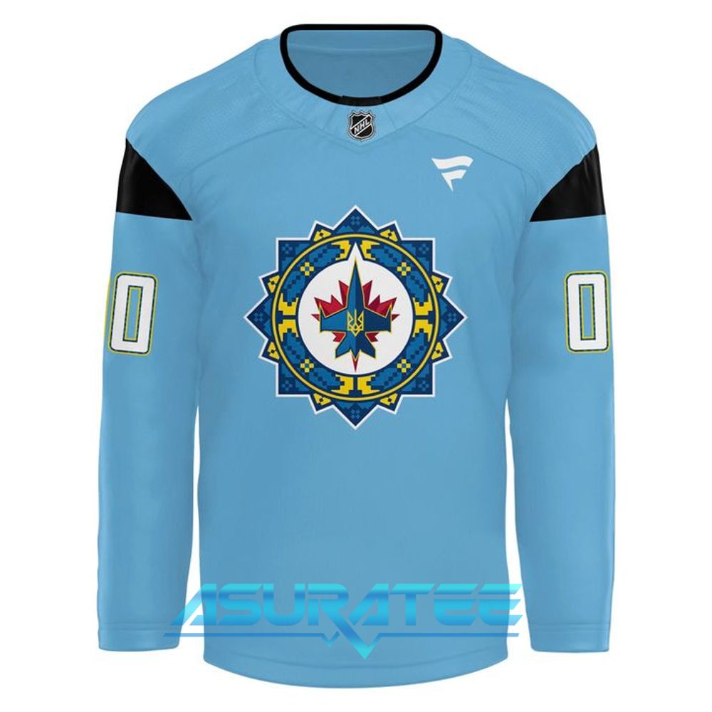Winnipeg Jets 2026 Ukrainian Heritage Night Special Hockey Jersey