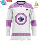 Winnipeg Jets Hockey Fights Cancer Jersey Special Edition