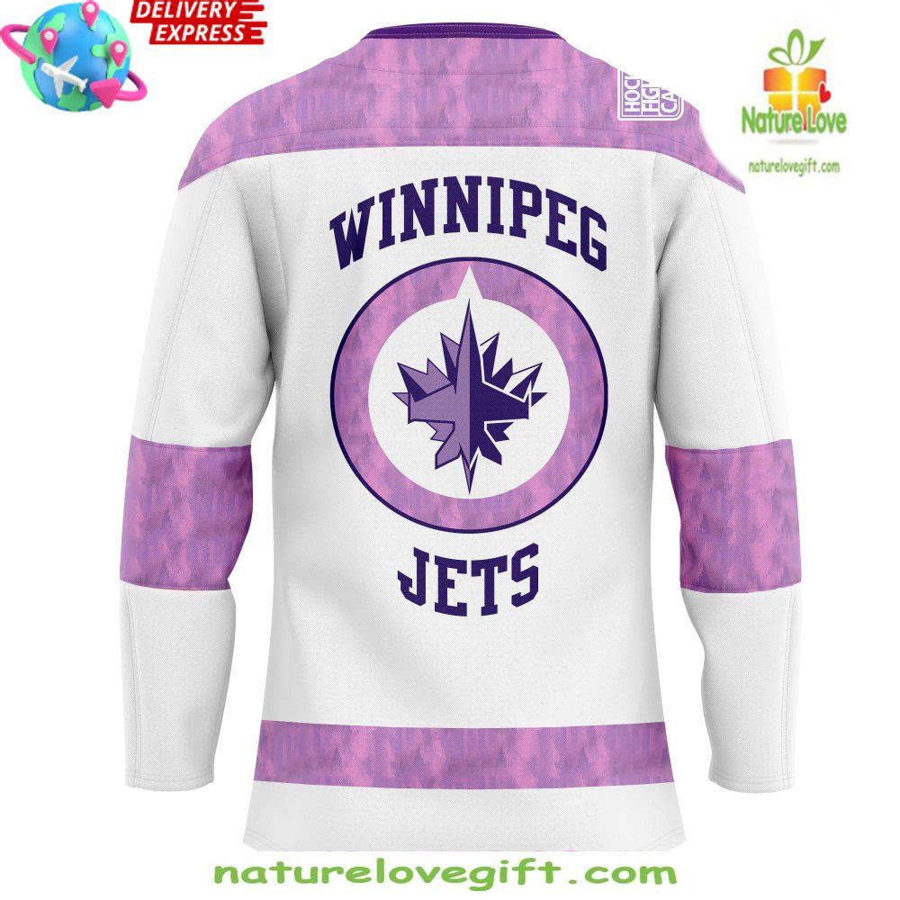 Winnipeg Jets Hockey Fights Cancer Jersey Special Edition