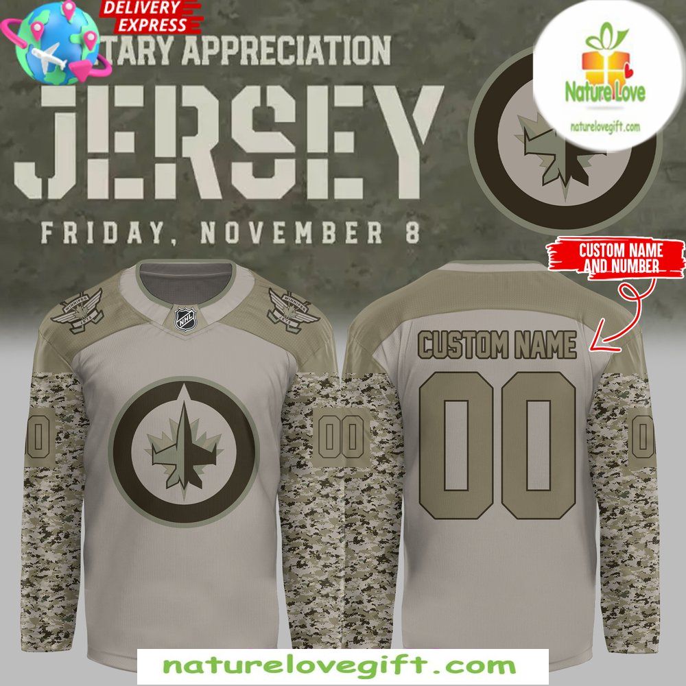 Winnipeg Jets 2026 Military Appreciation Hockey Jersey