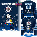 Winnipeg Jets Peanuts Christmas Night 2026 Personalized Hockey Jersey