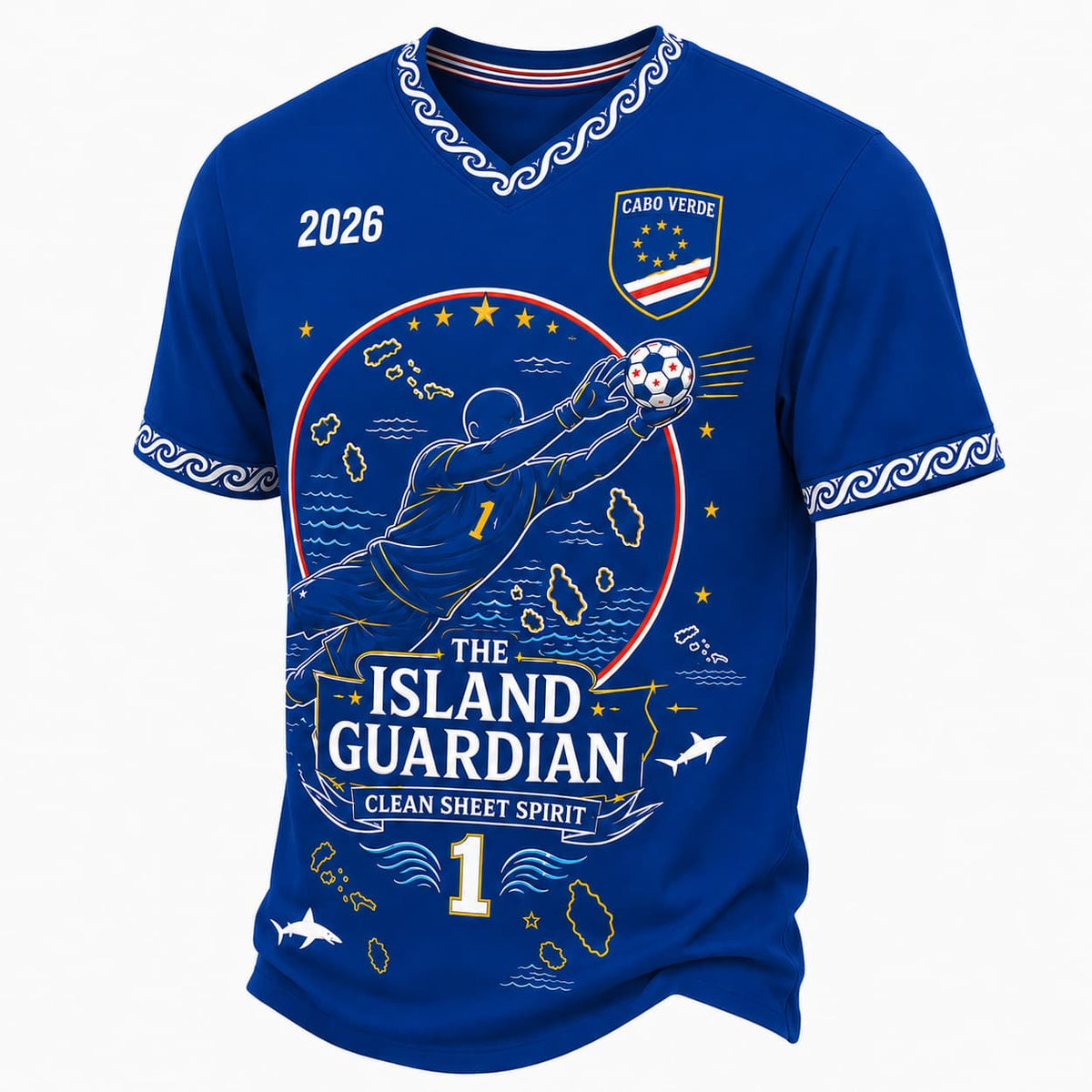 World Cup 2026 Cabo Verde Vozinha The Island Guardian Shirt