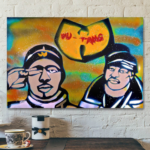 Wu-tang Clan Ol’ Dirty Bastard and Ghostface Killah Fine Arts Poster Canvas