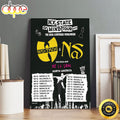 Wutang Clan & Nas N.Y State Of Mind Tour 2023 North American Dates Poster Canvas