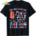 You Look Like The 4th Of July Hot Dog Shirt Women Men Merica American Flag Patriotic Gift