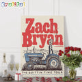Zach Bryan June 29 2024 Nissan Stadium Nashville TN Wall Art Poster Canvas