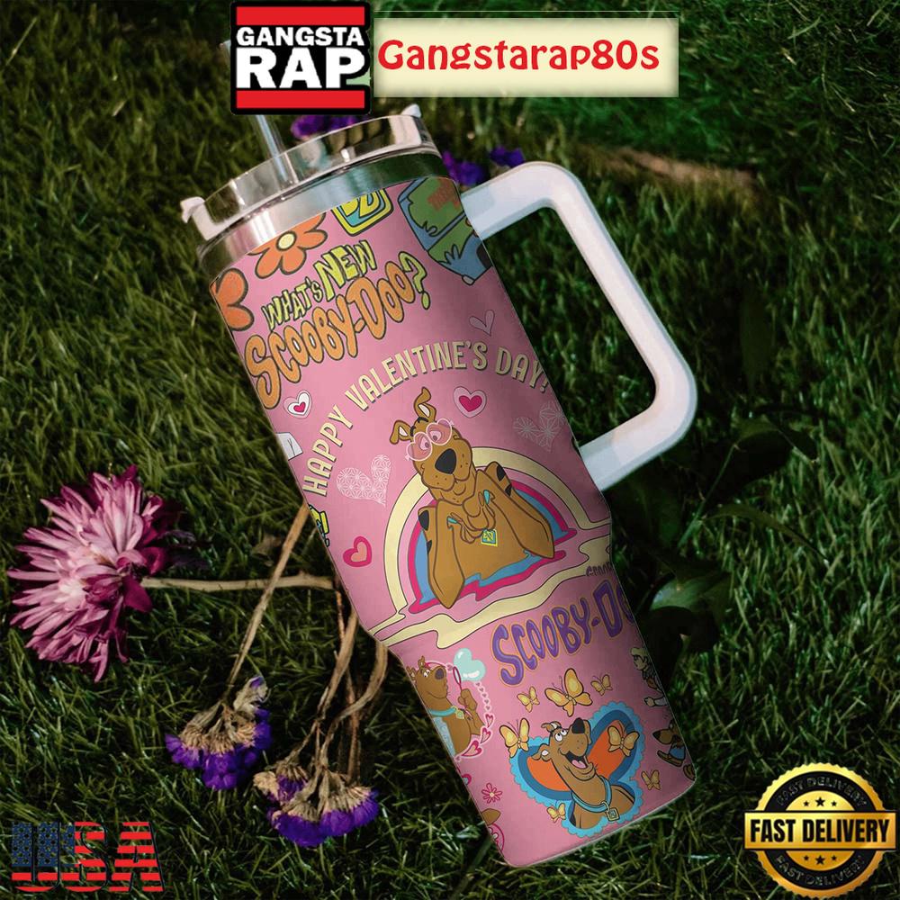 A Scooby Doo Valentine Tumbler Cup 40oz