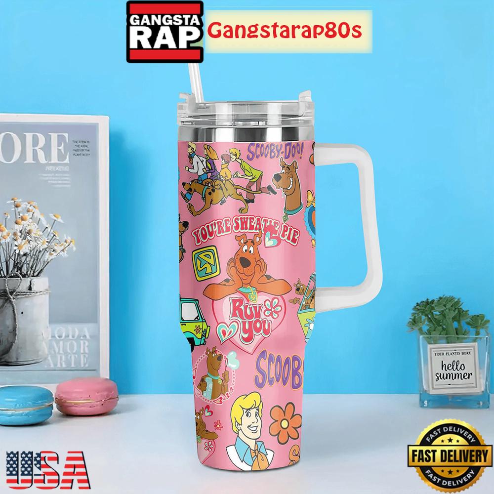 A Scooby Doo Valentine Tumbler Cup 40oz