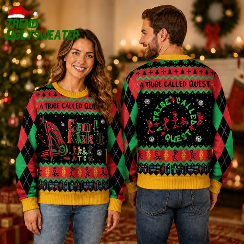 A Tribe Called Quest Can I Kick It Festive Christmas Ugly Sweater