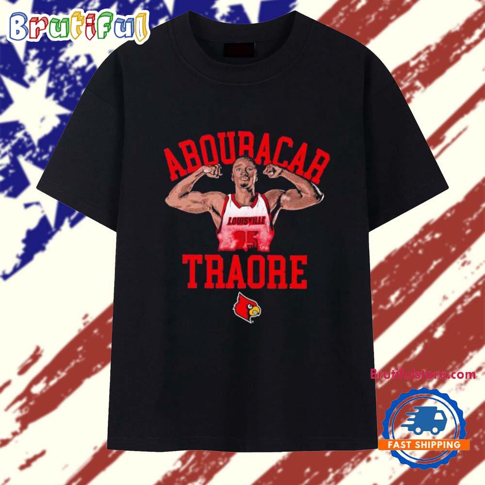 Aboubacar Traore 25 illustrated Louisville Cardinals T Shirt