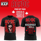 ACDC Highway to Hell PWR UP Tour Canada 2026 Limited Edition Hoodie T-Shirt