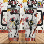 AC/DC Rock Grunge Art Insulated Stanley Tumbler