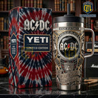 AC/DC Stainless Steel 40oz Insulated Travel Coffee Tumbler
