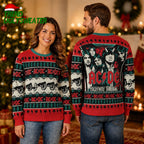 ACDC Ugly Christmas Sweater Highway To Hell Rock Band Jumper - Unique Gifts For Every Occasion
