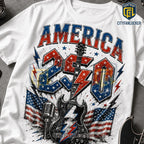 AC/DC x America 250 Years 1776-2026 Anniversary Collectible Graphic T-Shirt
