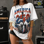AC/DC x America 250 Years 1776-2026 Anniversary Collectible Graphic T-Shirt