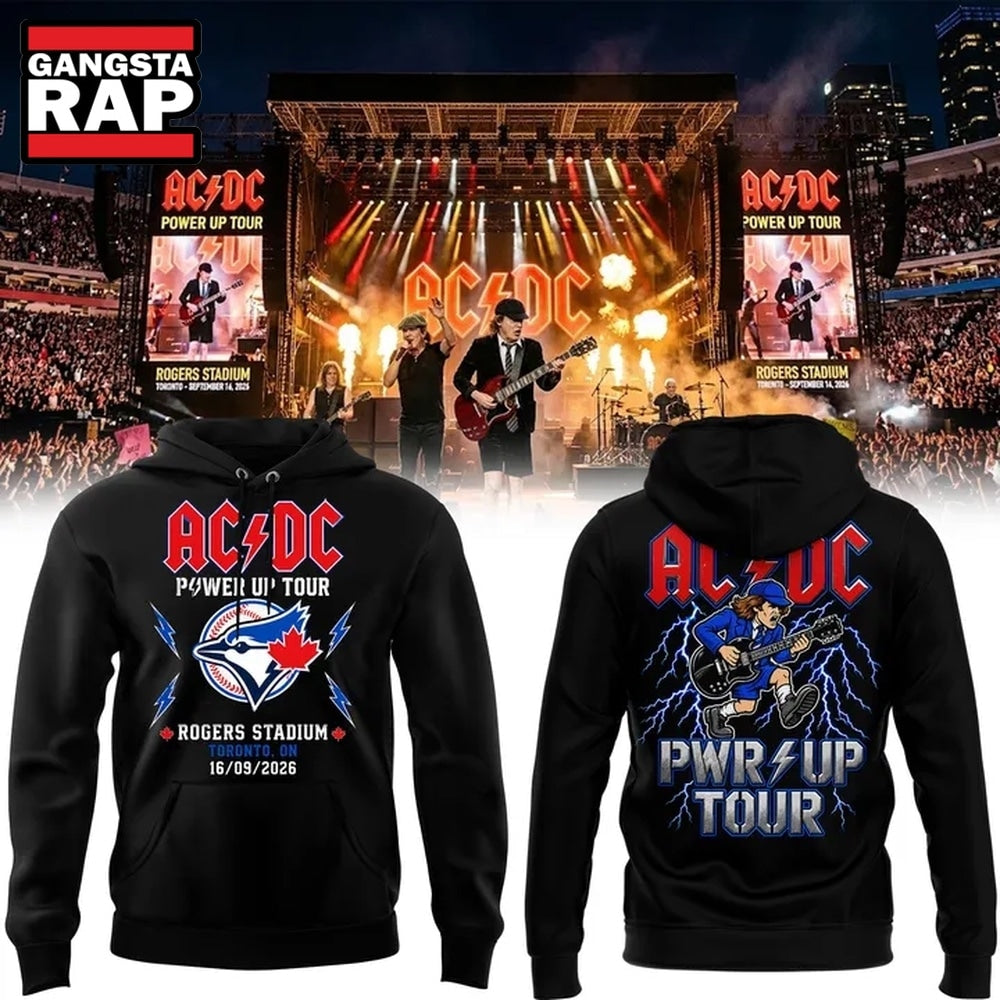 ACDC x Toronto Blue Jays Power Up Tour 2026 Rogers Stadium Toronto Hoodie T-Shirt