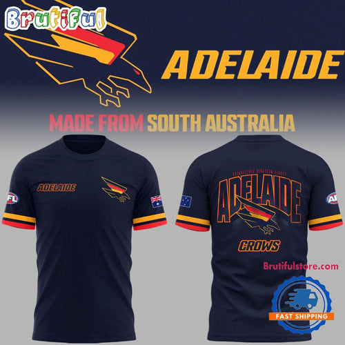 Adelaide Crows Football 2024 Limited Made From South Australia Navy T Shirt