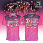 Adelaide Thunderbirds 2026 Champions Pink Polo Shirt