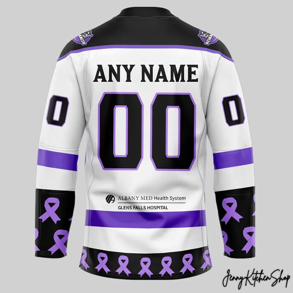 Adirondack Thunder Fight Cancer Hockey Jersey