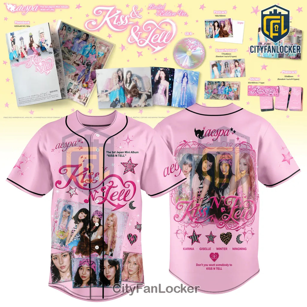 aespa Kiss N Tell Limited Edition Baseball Jersey